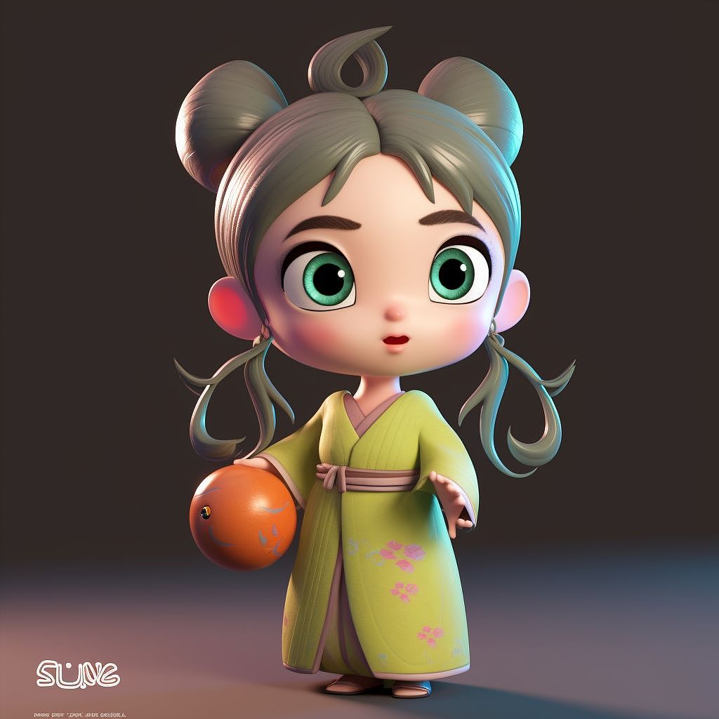 几个古风小可爱的盲盒玩偶