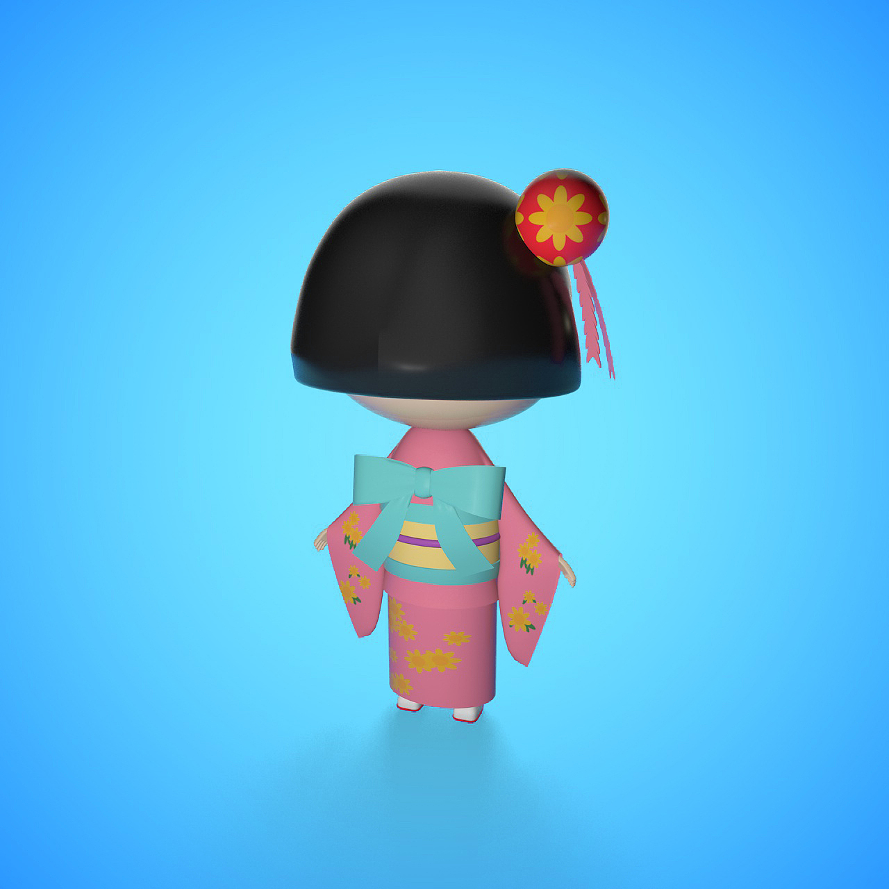 小丸子c4d建模练习