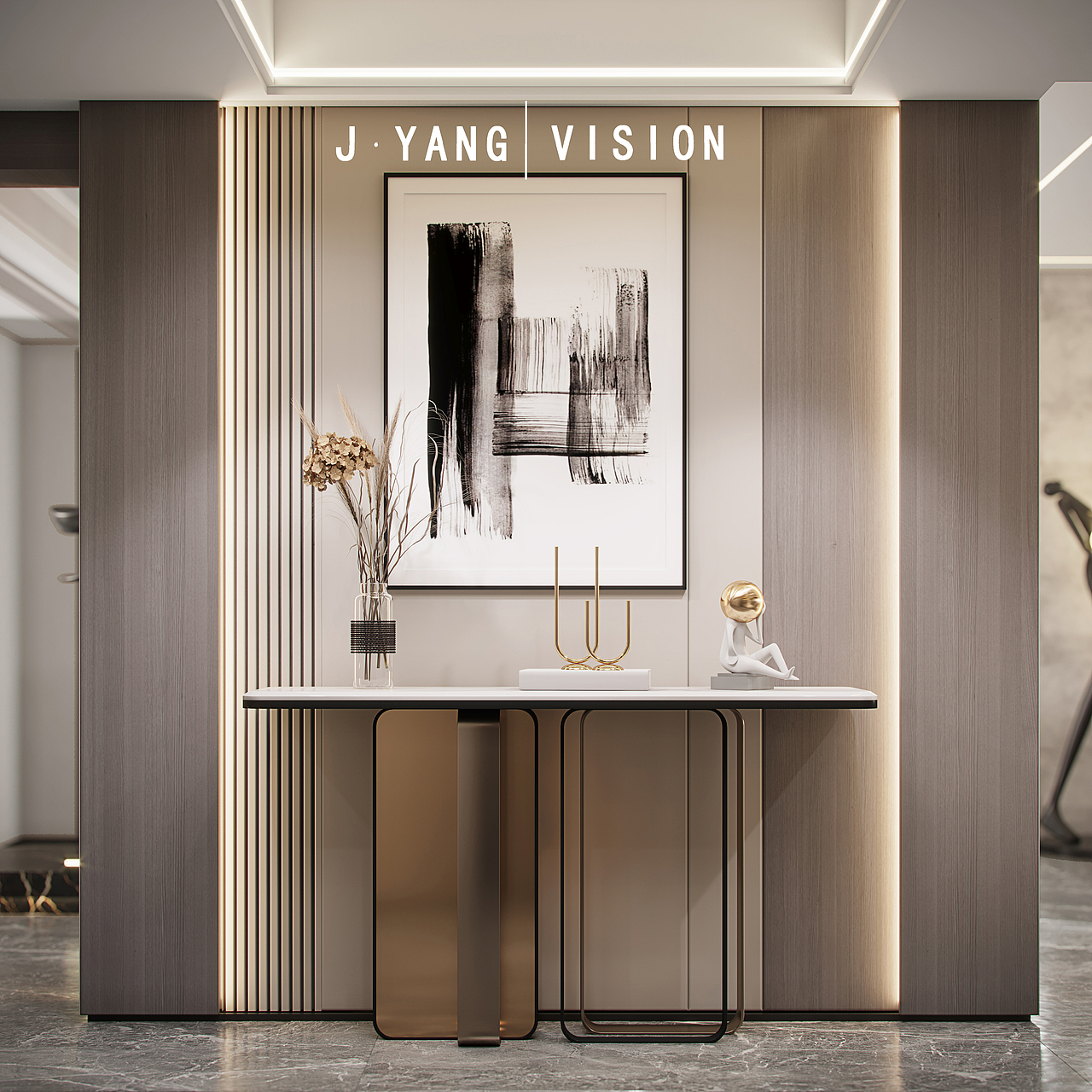 现代轻奢家装复式空间（图ZMjM1NDQ4MDYw） - 家装设计 - 站酷设计师静静表现原创素材 - 站酷ZCOOL