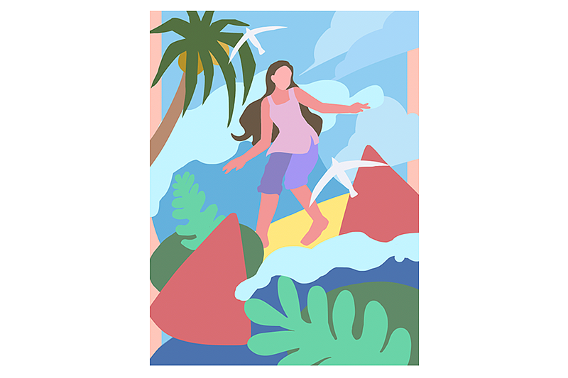 夏至插画（图ZMjU5NDI4NjI4） - 商业插画 - 站酷设计师小屿小号原创素材 - 站酷ZCOOL