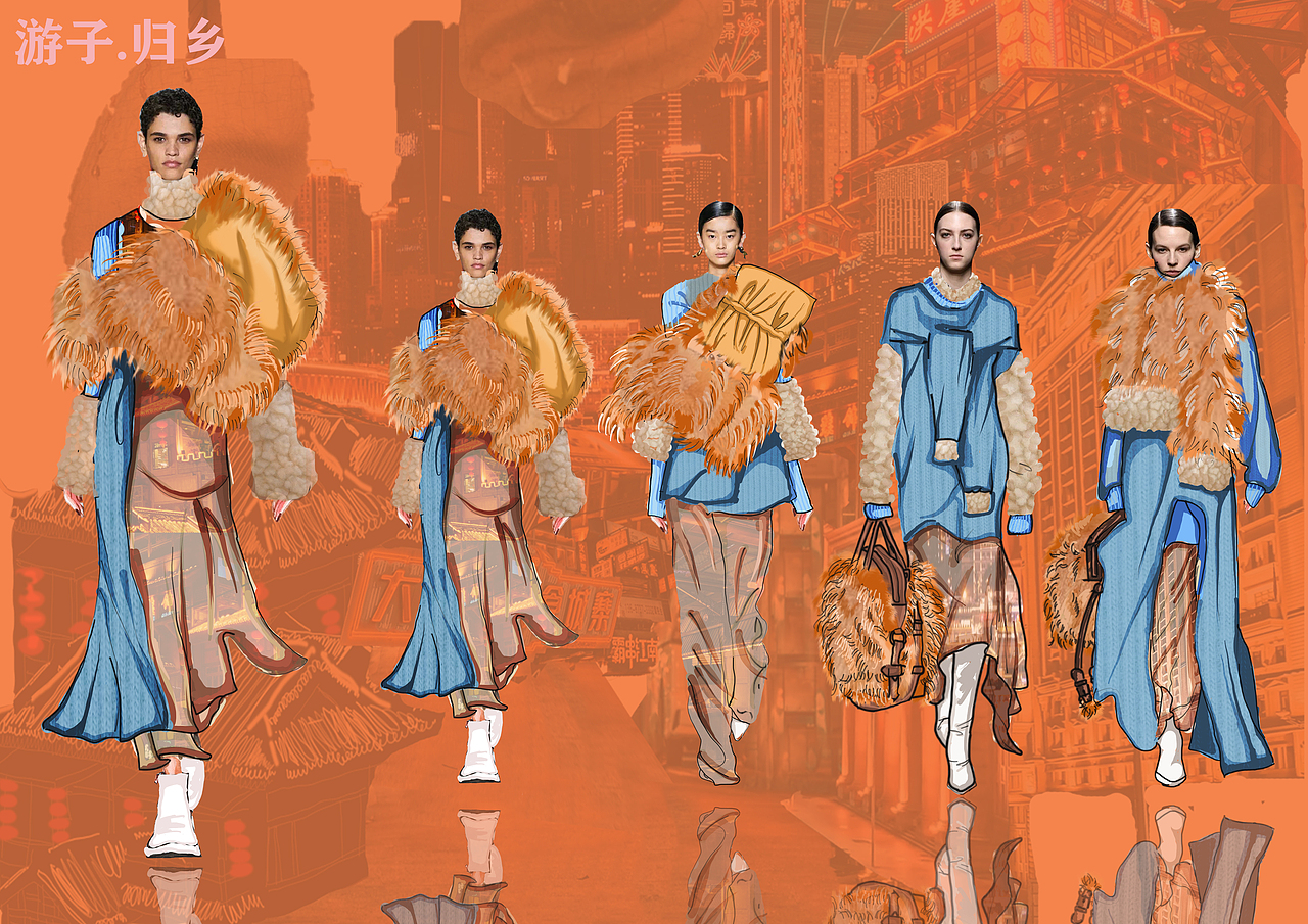 游子归乡（图ZMjY4NTEzODUy） - 休闲/流行服饰 - 站酷设计师赵小鱼鱼原创素材 - 站酷ZCOOL