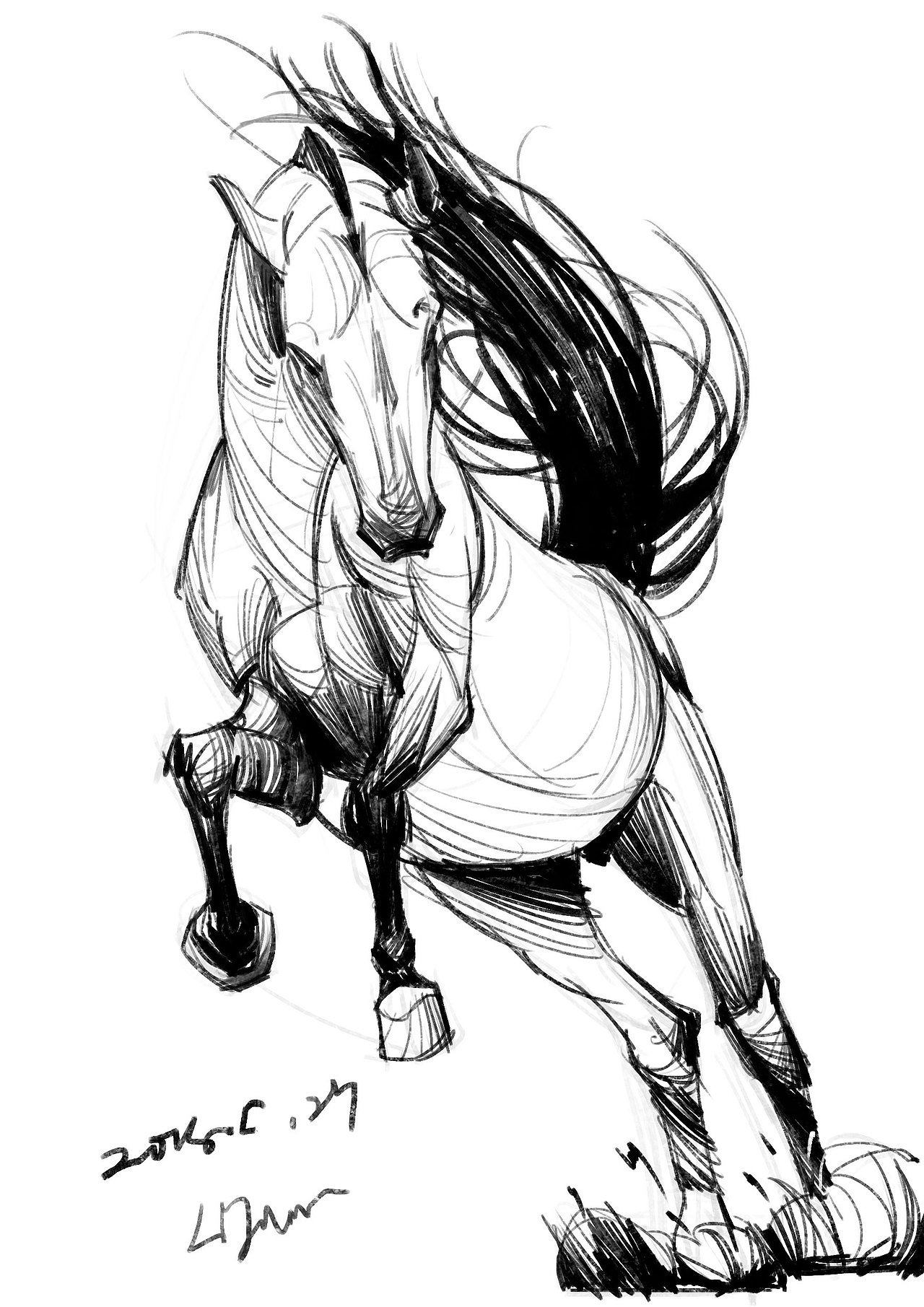 晨练第四周（图ZMTE2MzgwMDcy） - 绘画 - 站酷设计师半岛酒徒原创素材 - 站酷ZCOOL