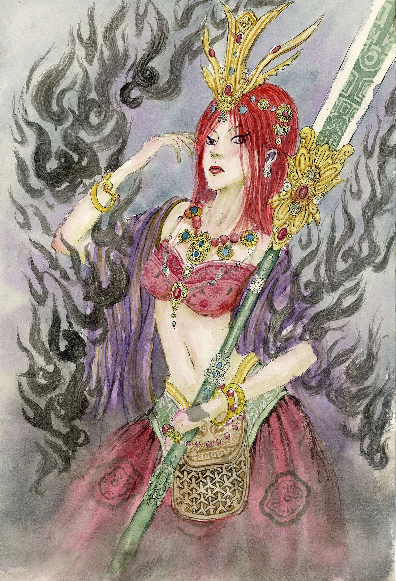 《山海经》中记载,黄帝的女儿魃,所居不雨,在黄帝与蚩尤之战中止住