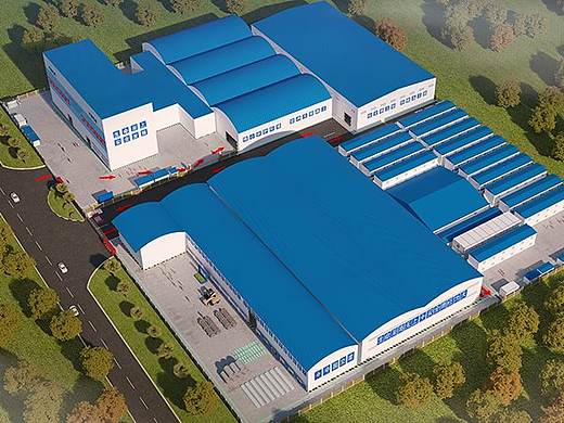 室外拌合站鸟瞰图