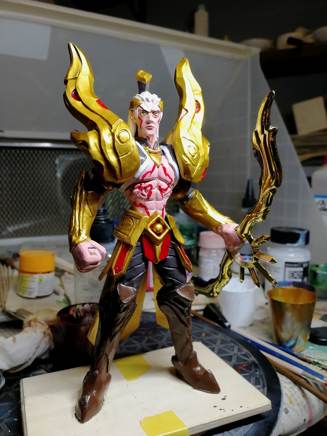 王者荣耀后羿|手工艺|手办/模玩|羔达_原创作品-站酷zcool