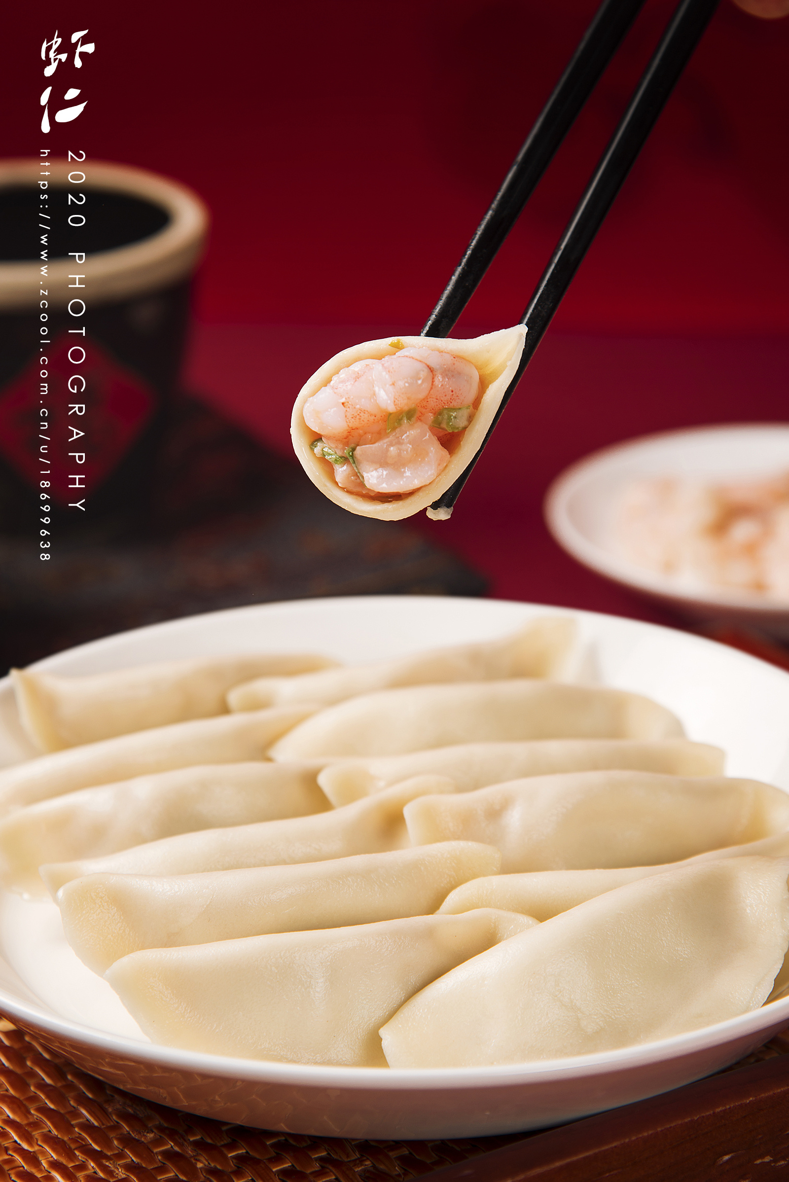 饺子摄影作品图片