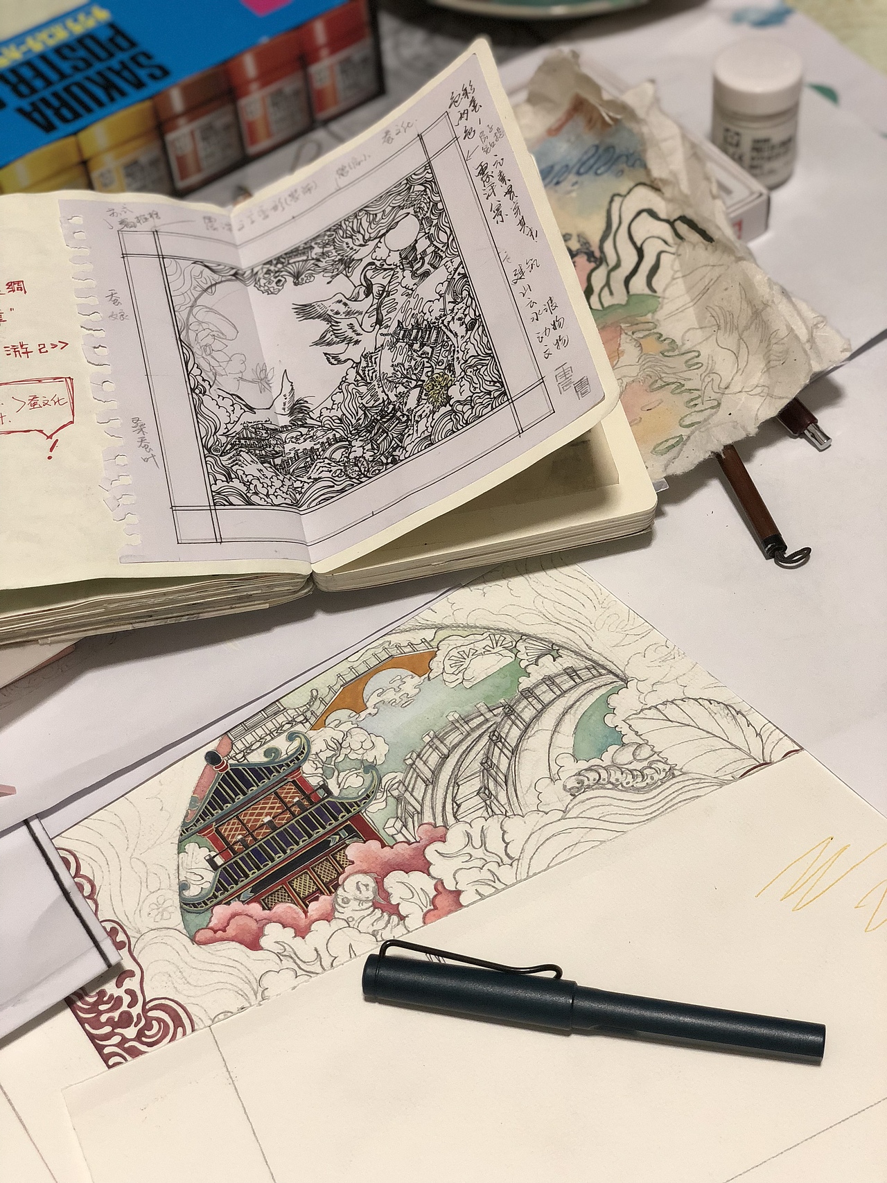 震泽印象（图ZMTQ2MjcxNTQw） - 商业插画 - 站酷设计师南十八原创素材 - 站酷ZCOOL