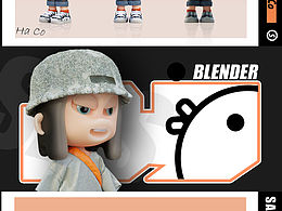 blender IP人物打卡