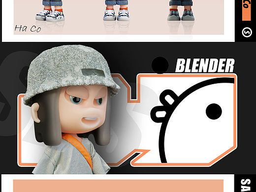 blender IP人物打卡