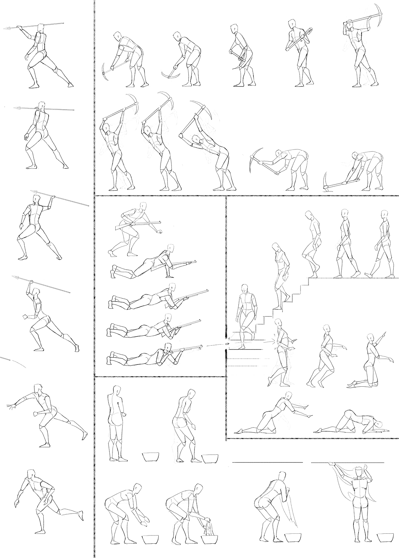 人体结构练习（图ZMTkyMzYzNzQ4） - 绘画 - 站酷设计师霜艾原创素材 - 站酷ZCOOL