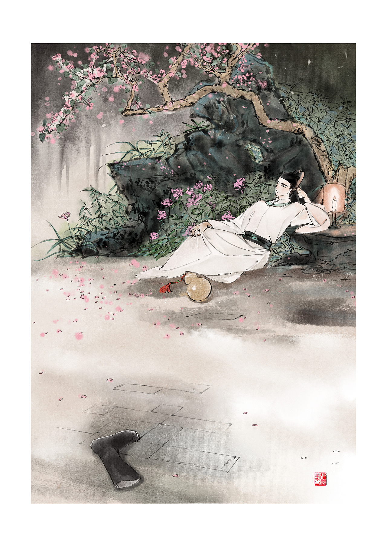 国学经典《夜雨寄北》系列插图