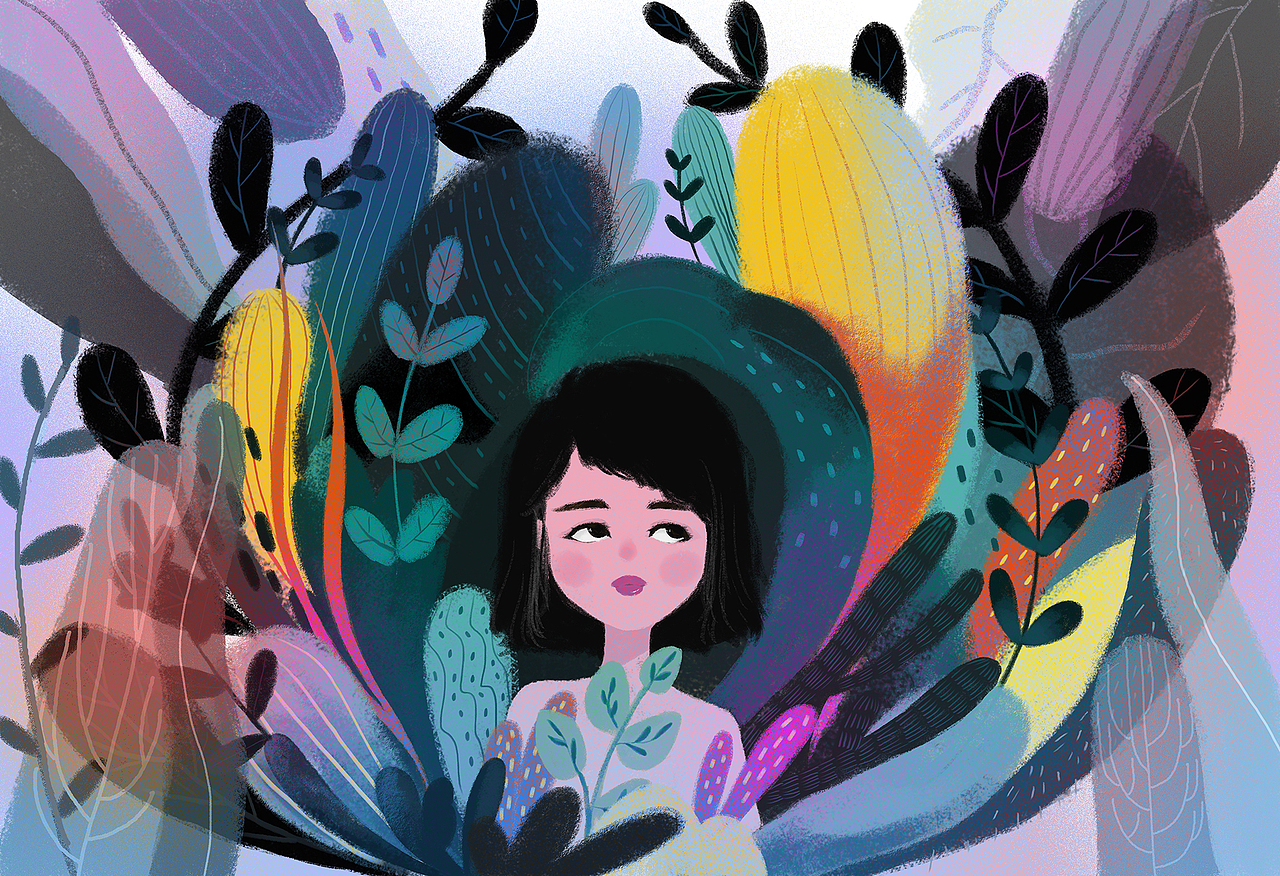 丧·活在荆棘中（图ZOTc5NDc0NzY=） - 艺术插画 - 站酷设计师Astrid刘原创素材 - 站酷ZCOOL