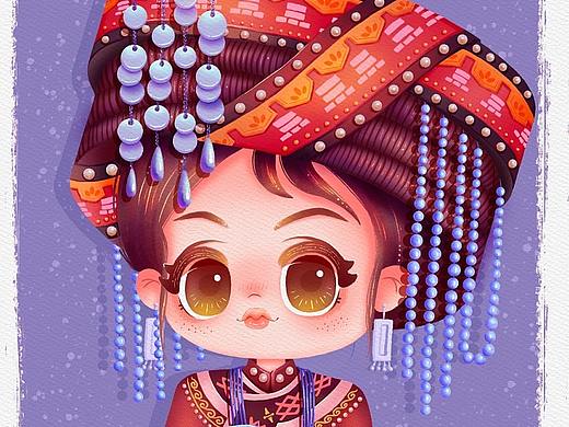 Q版民族娃娃