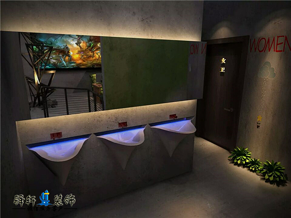 网咖装修设计—雨点网咖