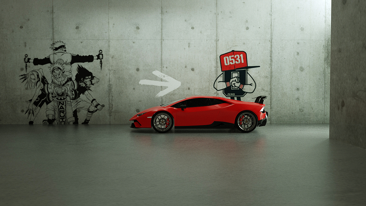 自学C4D/兰博基尼 Lamborghini Huracan