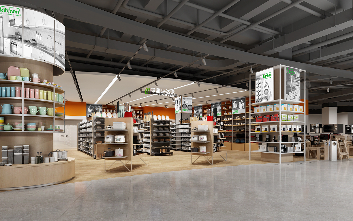 超市空间设计（图ZMjQzNDYwNjQw） - 建筑/空间 - 站酷设计师独立鱼2019原创素材 - 站酷ZCOOL