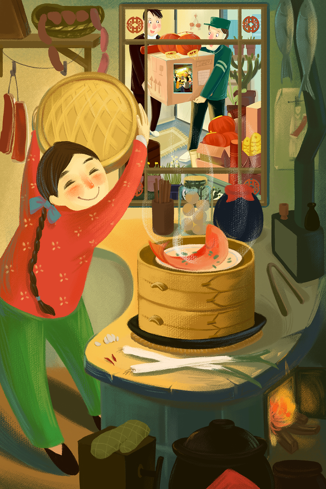 年（圖ZNDEzMTYwMTI=） - 商業(yè)插畫 - 站酷設(shè)計師小林蘑菇原創(chuàng)素材 - 站酷ZCOOL