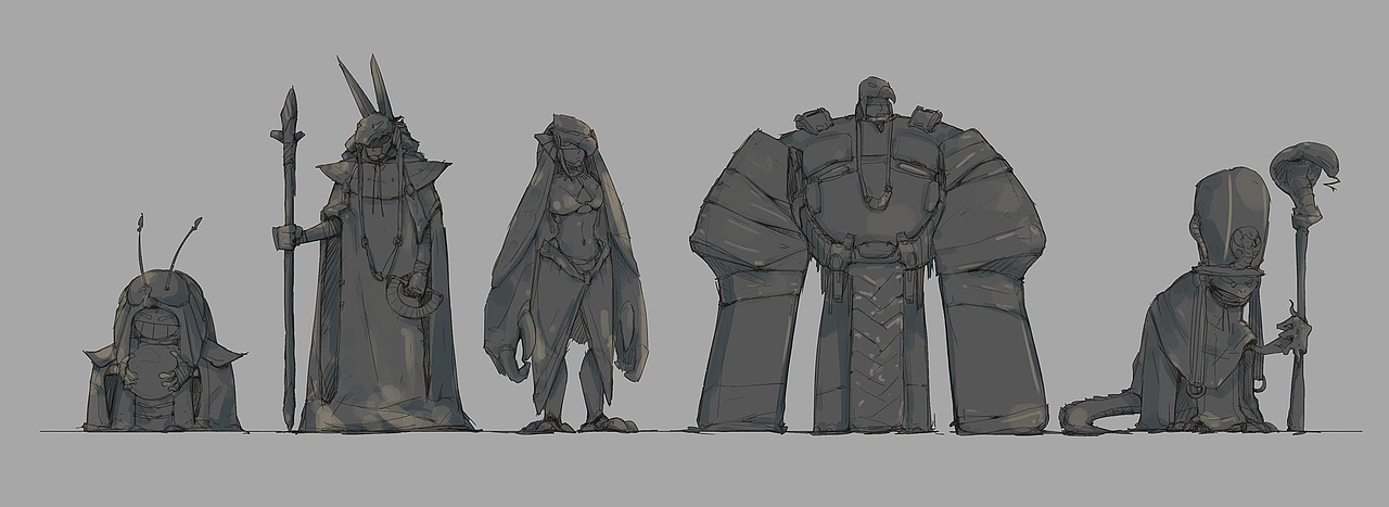 埃及文明-角色设定（图ZMTIzMDY0NDg4） - 概念设定 - 站酷设计师BIIIIN原创素材 - 站酷ZCOOL