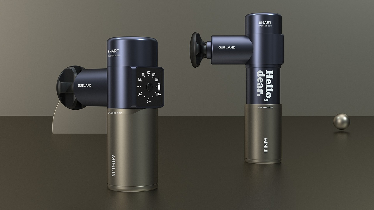 筋膜枪产品配色设计（图ZMjE5MDc3OTY0） - 人机交互 - 站酷设计师BLender实验室原创素材 - 站酷ZCOOL