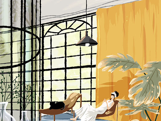 悠閑時光（個人主頁-ZNjM1NjA1MjQ=） - 創(chuàng)作習作 - 站酷設(shè)計師吖吖繪原創(chuàng)素材 - 站酷ZCOOL