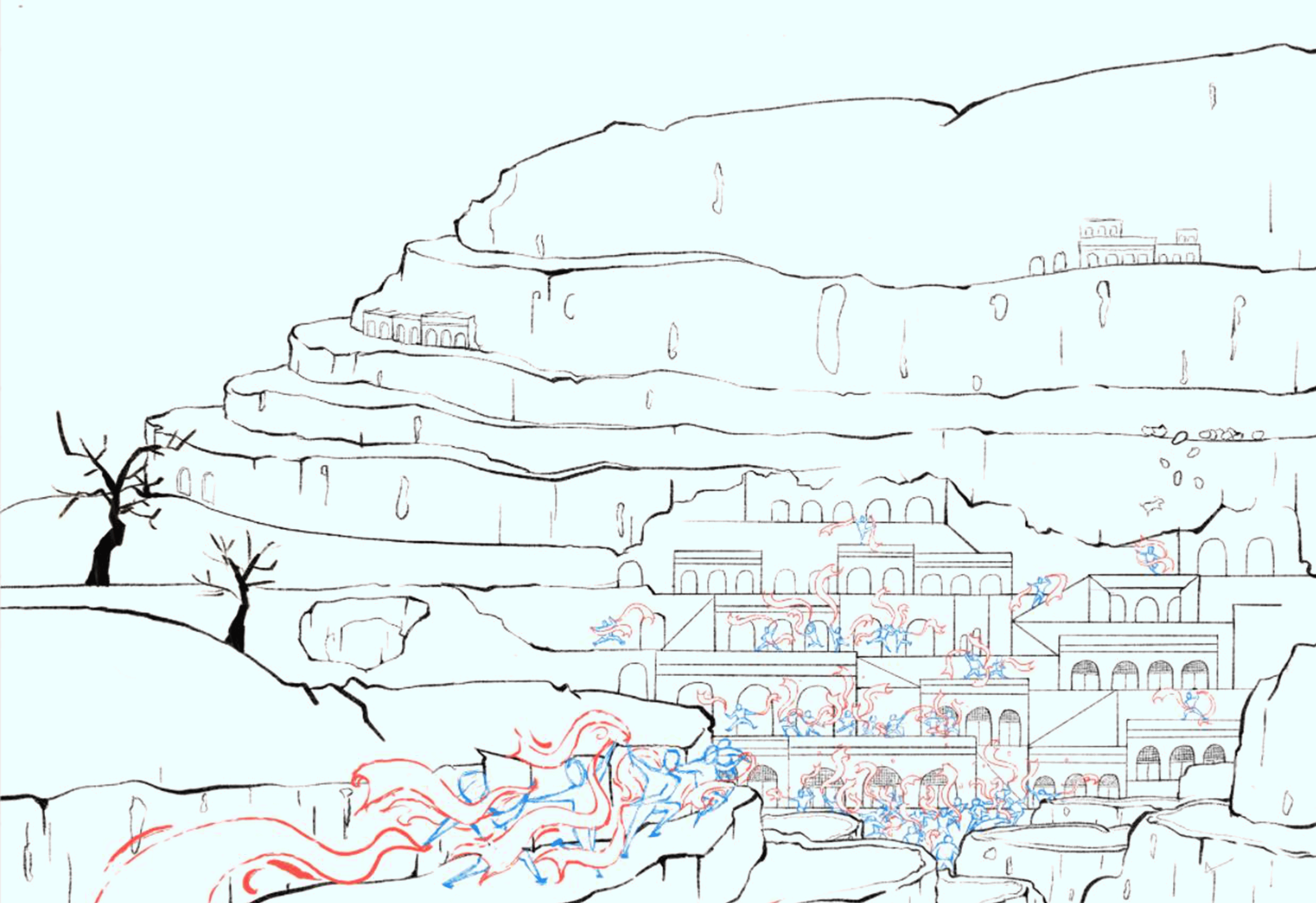 《田园牧歌——中国乡村图鉴》——第四弹（图ZMjMyOTI5ODUy） - 艺术插画 - 站酷设计师是浩浩呢原创素材 - 站酷ZCOOL