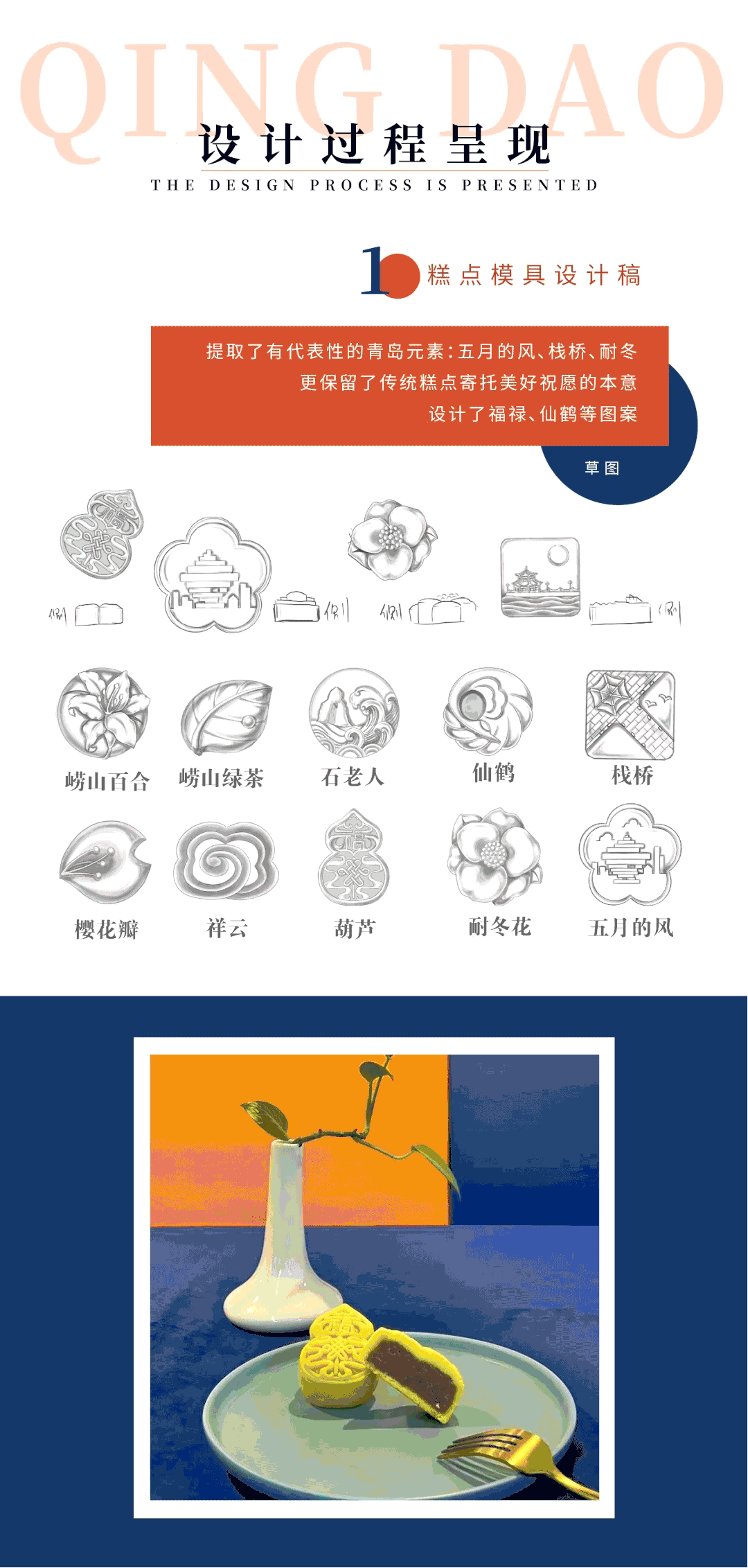 青岛城市礼物-中秋月饼文创（图ZMzEyNDU4OTM2） - 其他手工艺 - 站酷设计师贰杜原创素材 - 站酷ZCOOL