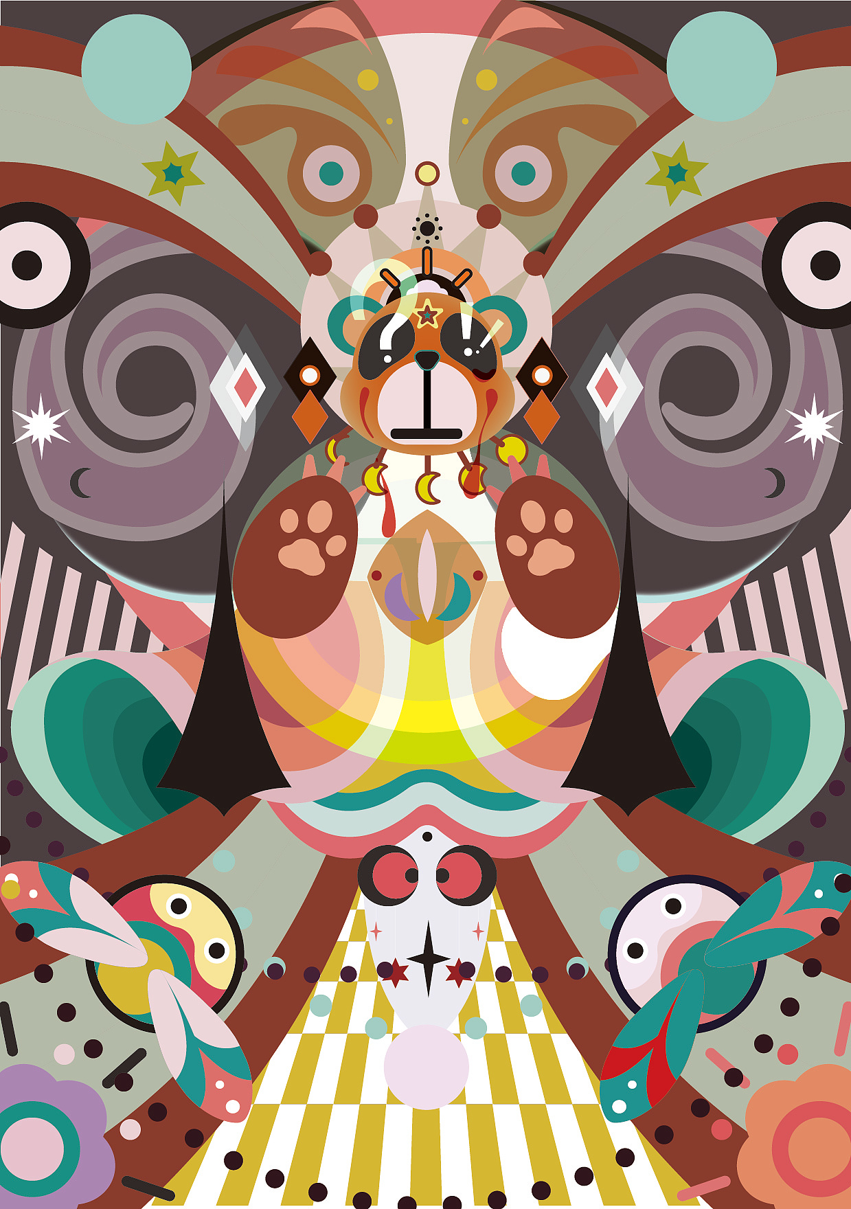 【熊熊白日梦】——装饰感插画融合