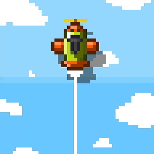 8bit像素风格小飞机动画