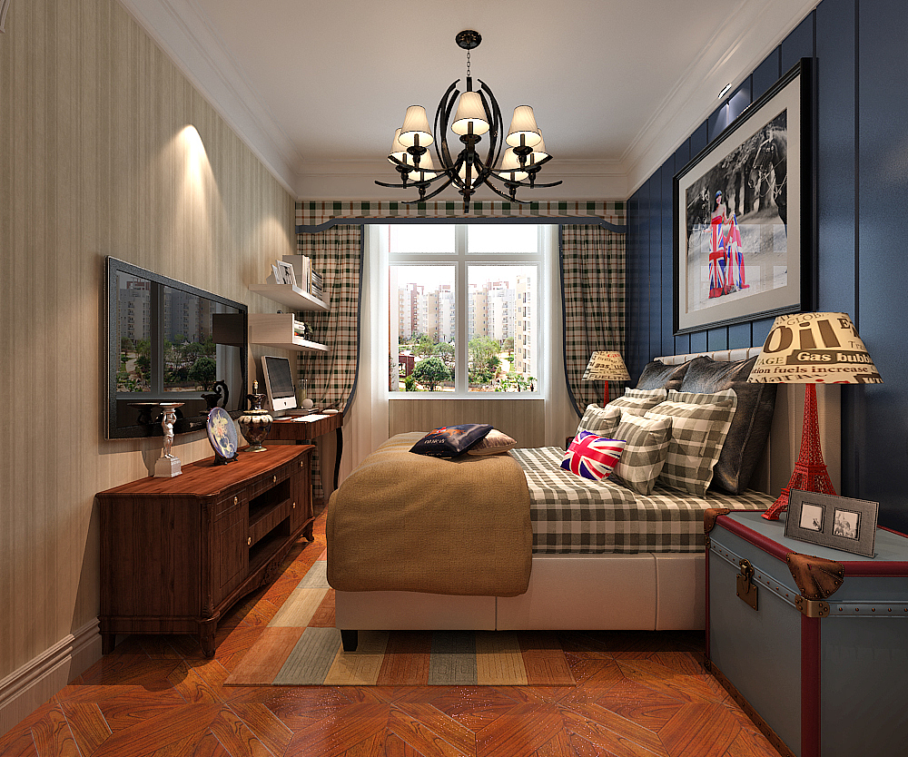 【朝阳首府】138平简欧风格装修效果图