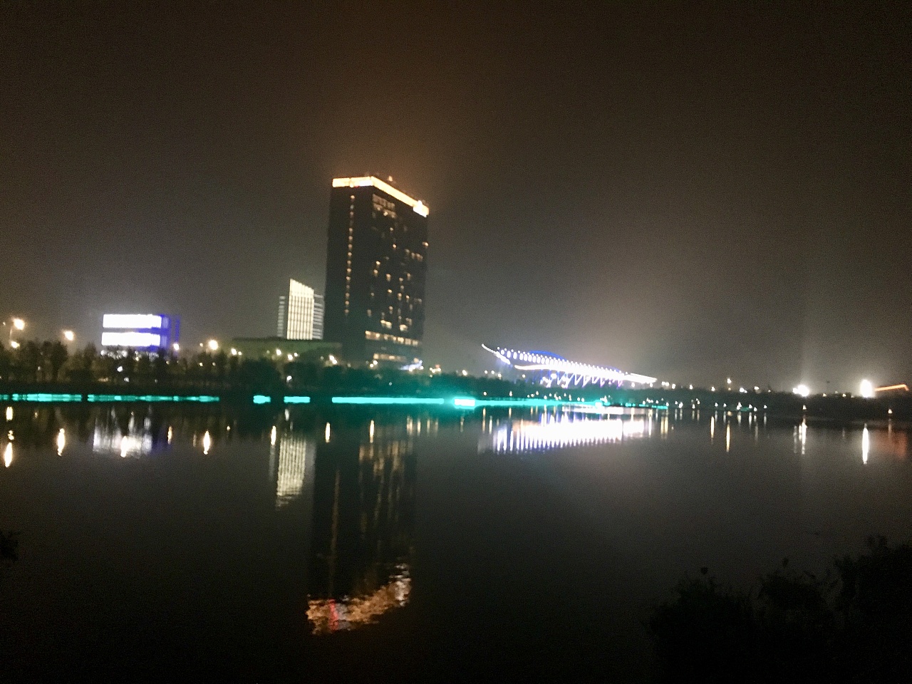 夜游,盛泽镇 龙渠公园