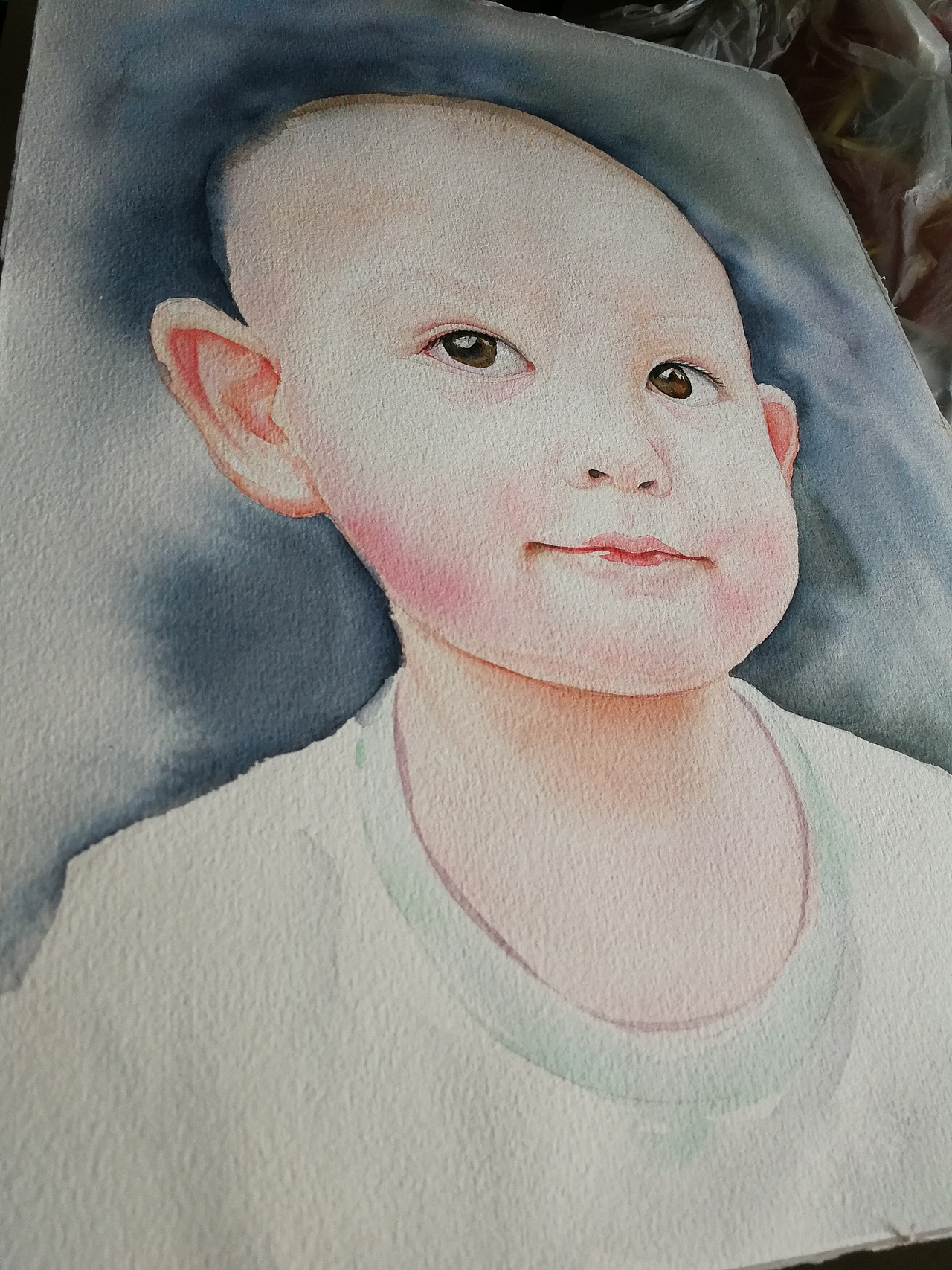 水彩画和彩铅画