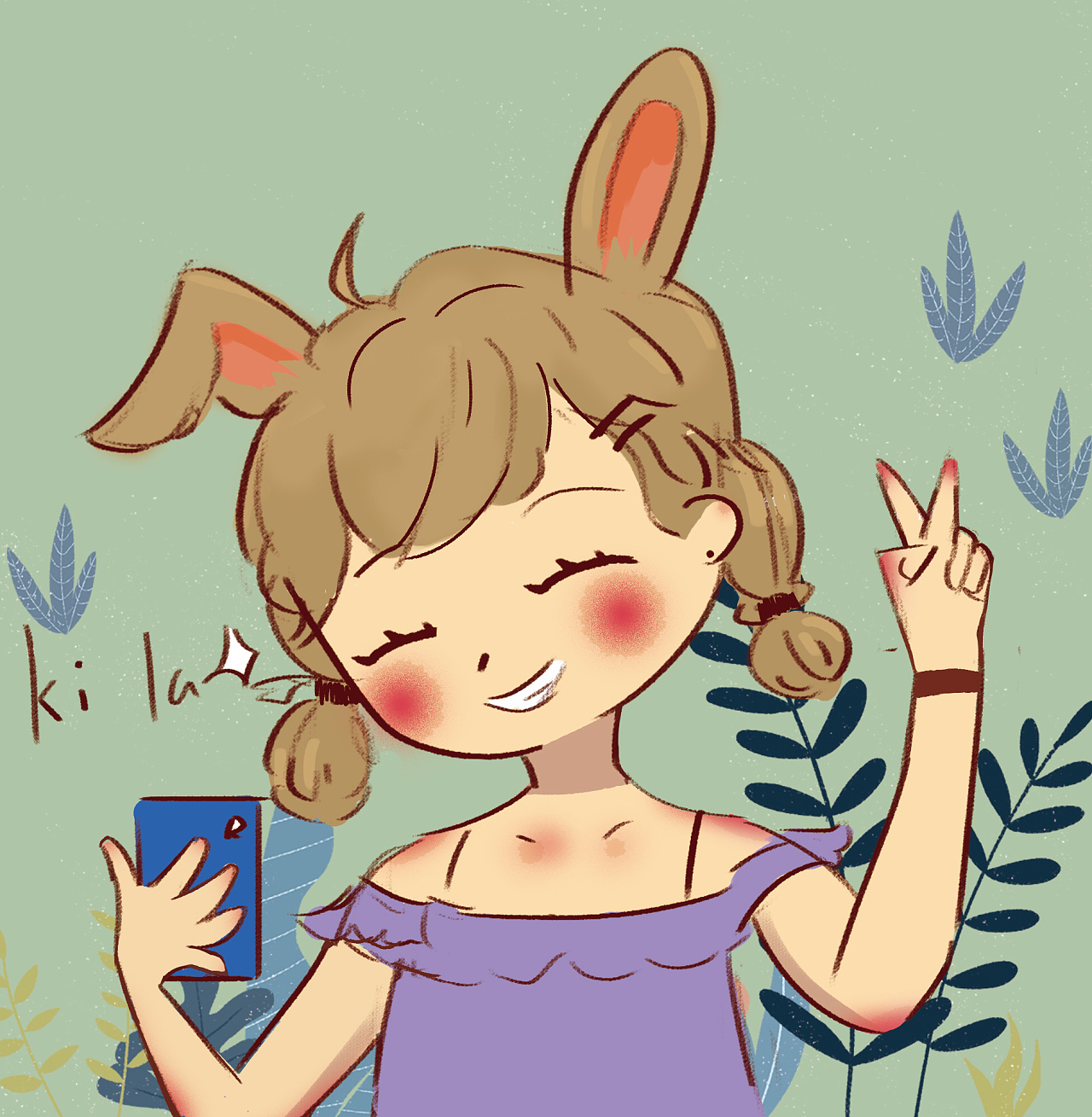 自拍插图练习啦|插画|商业插画|爱摸鱼的zen师傅 - 原创作品 - 站酷
