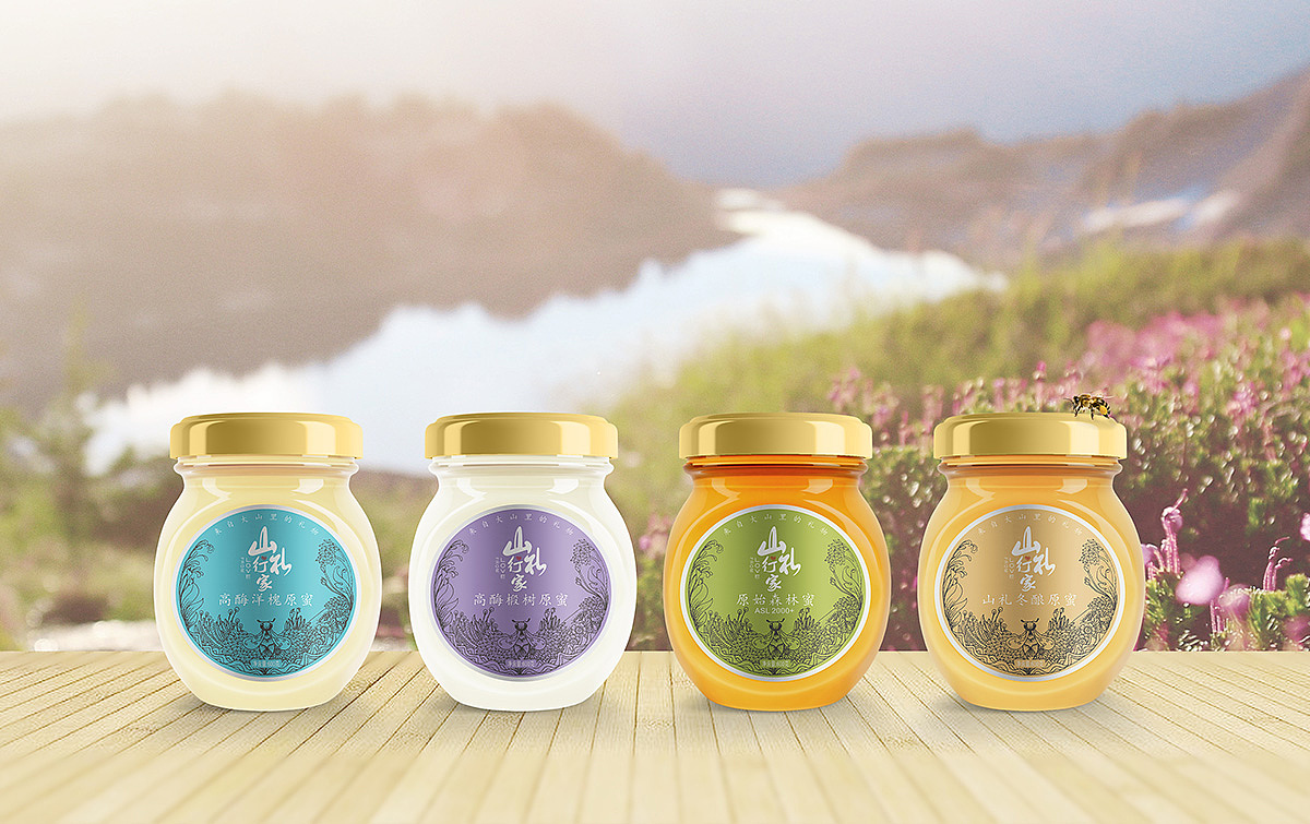 山礼行家蜂蜜品牌包装设计