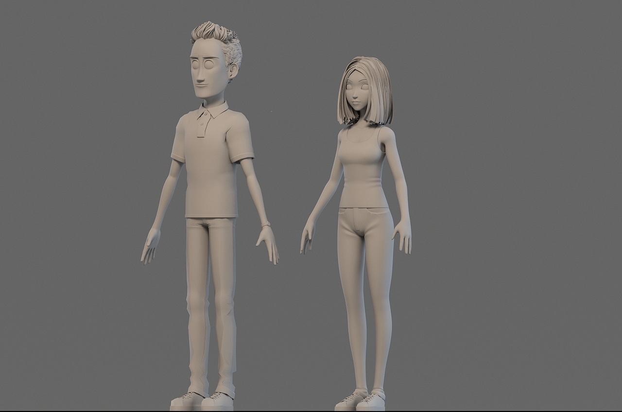 卡通角色三维动画片头制作抖音动画建模三维形象设计