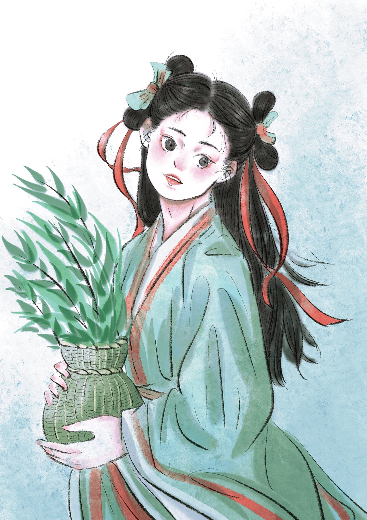古风女孩插画合集