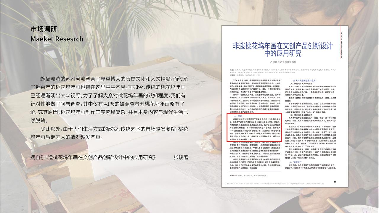 倷好桃花坞年画主题文创设计