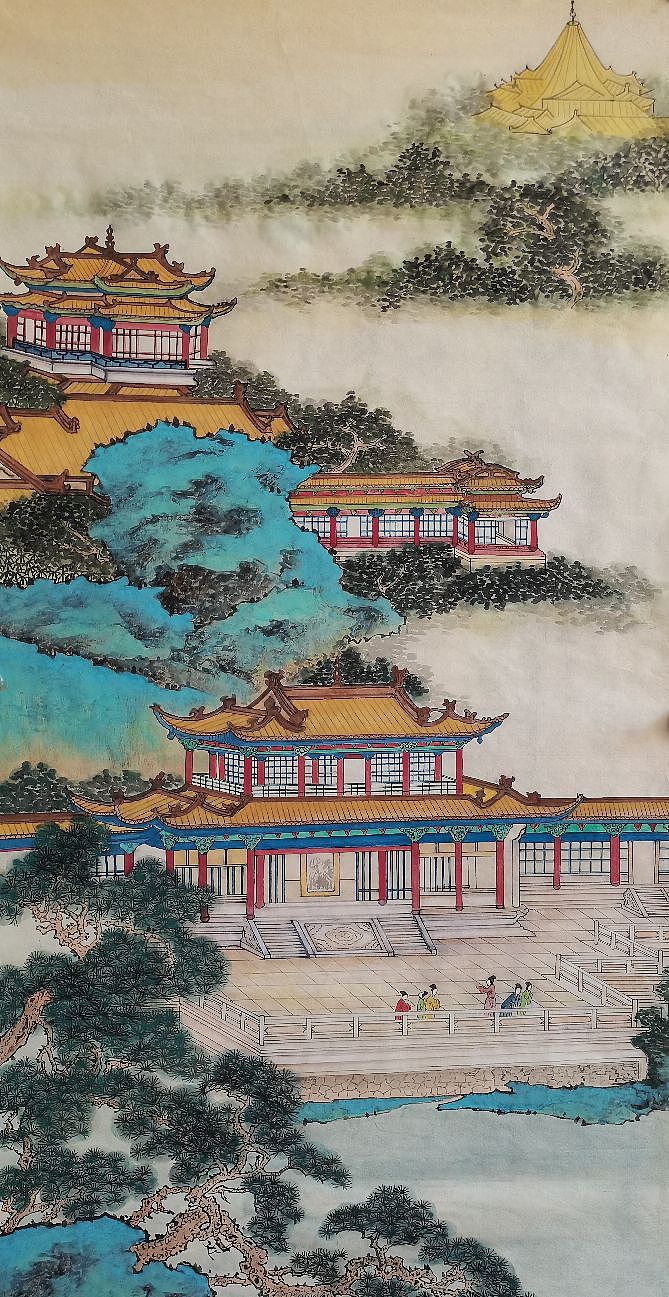 青绿山水系列作品