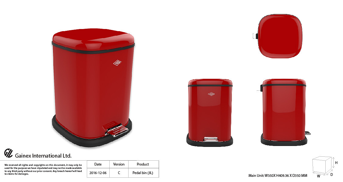 脚踏式垃圾桶（图ZNjY1MjIzODQ=） - 生活用品 - 站酷设计师翟燕君原创素材 - 站酷ZCOOL