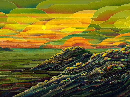 重陽登高（個人主頁-ZNTYwODc0MTI=） - 藝術(shù)插畫 - 站酷設(shè)計師Nijin不是ninja原創(chuàng)素材 - 站酷ZCOOL