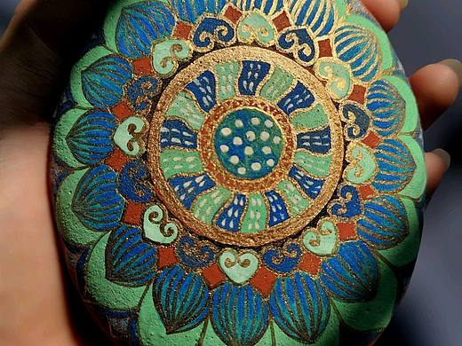 《蓮》之二（個(gè)人主頁-ZNjY5NDMzNDg=） - 繪畫 - 站酷設(shè)計(jì)師啟偉巖彩原創(chuàng)素材 - 站酷ZCOOL