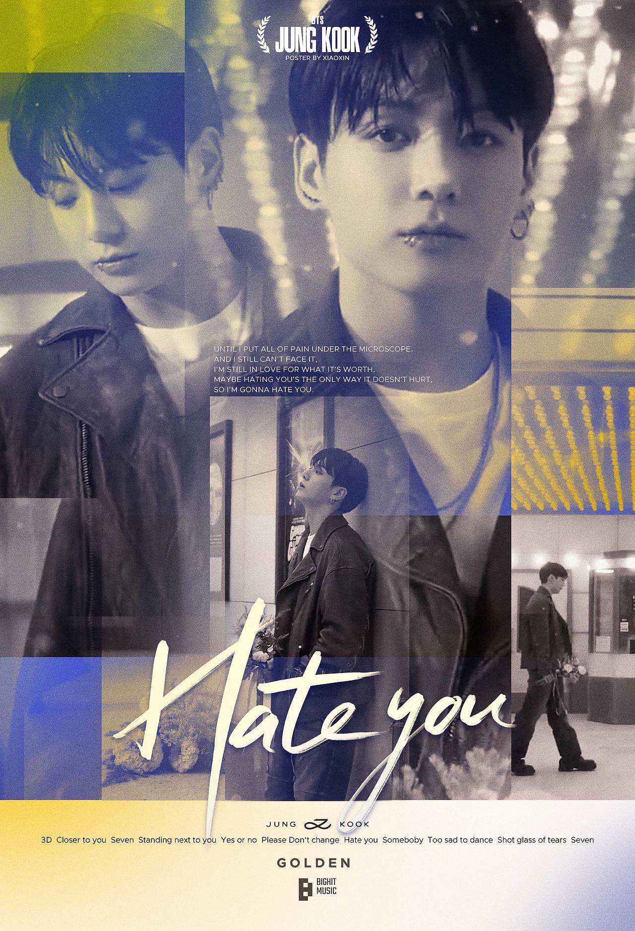 田柾国《Hate you》新专创作海报（图ZMzU0OTc5NjEy） - 海报 - 站酷设计师酱古新原创素材 - 站酷ZCOOL