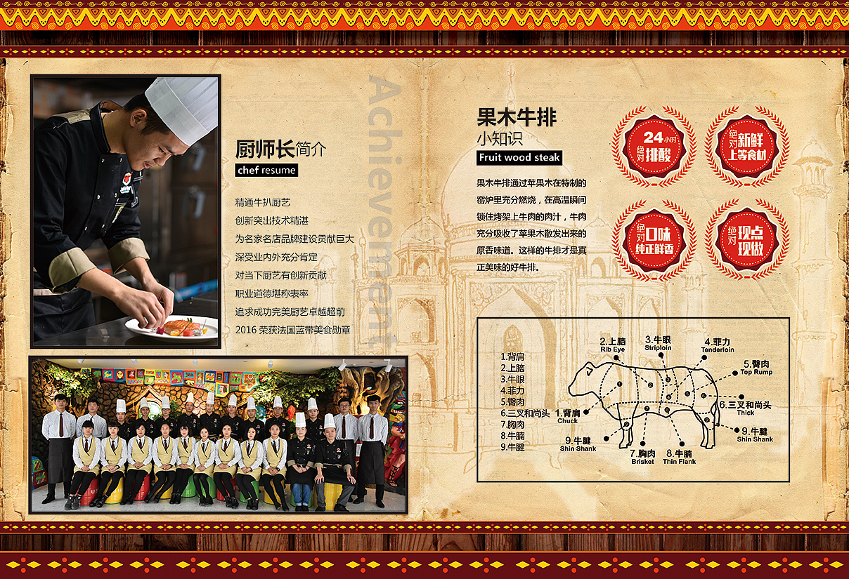 秦皇岛菜单设计/西餐菜单设计/产品拍摄（图ZNjQ5NDA4MzY=） - 书籍/画册 - 站酷设计师点邦品牌设计原创素材 - 站酷ZCOOL