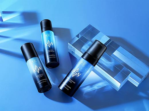 米云 RICECLOUD--化妆品男士静物场景KV拍摄精修图