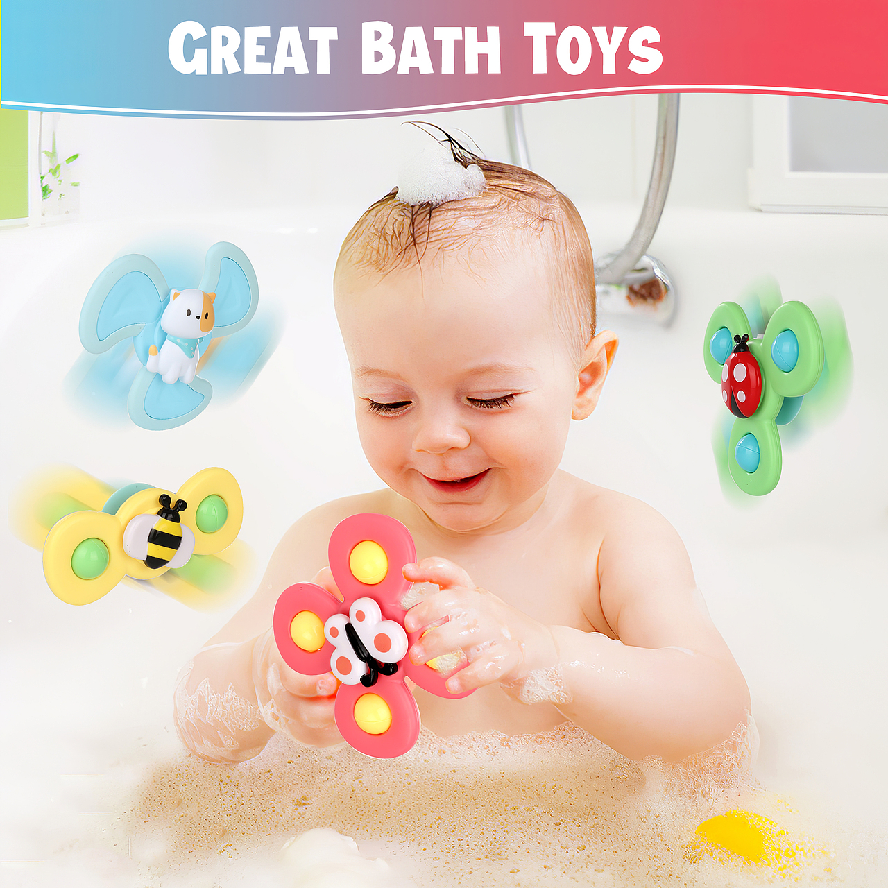 亚马逊儿童泡澡玩具主副图