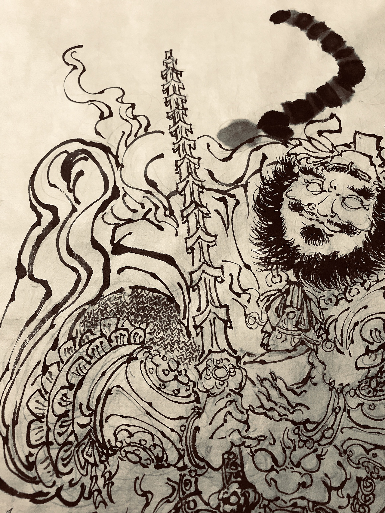 朋友定制的黑虎赵公明