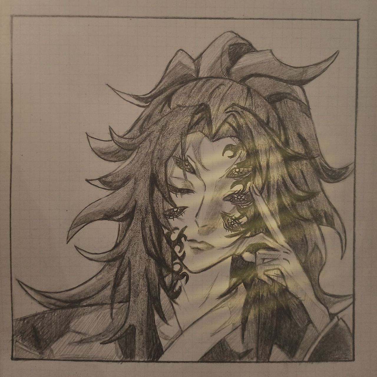 鬼灭之刃-黑死牟（图ZMzM1MjQwMDIw） - 单幅漫画 - 站酷设计师小译爱画画原创素材 - 站酷ZCOOL