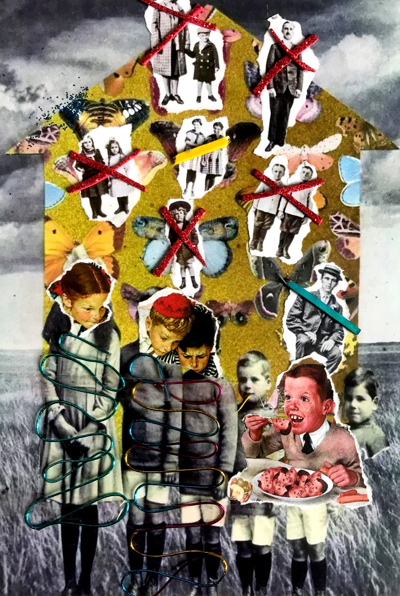 分享我的拼贴插画作业