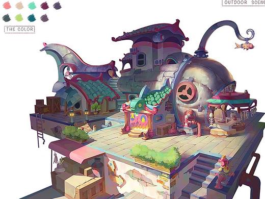 星雨场景班学员建筑设计作业选登