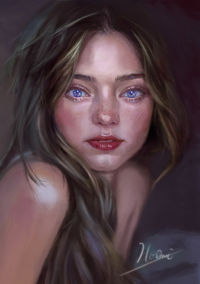 厚涂肖像画|插画|创作习作|蛋黄haimi - 原创作品 - 站酷 (zcool)