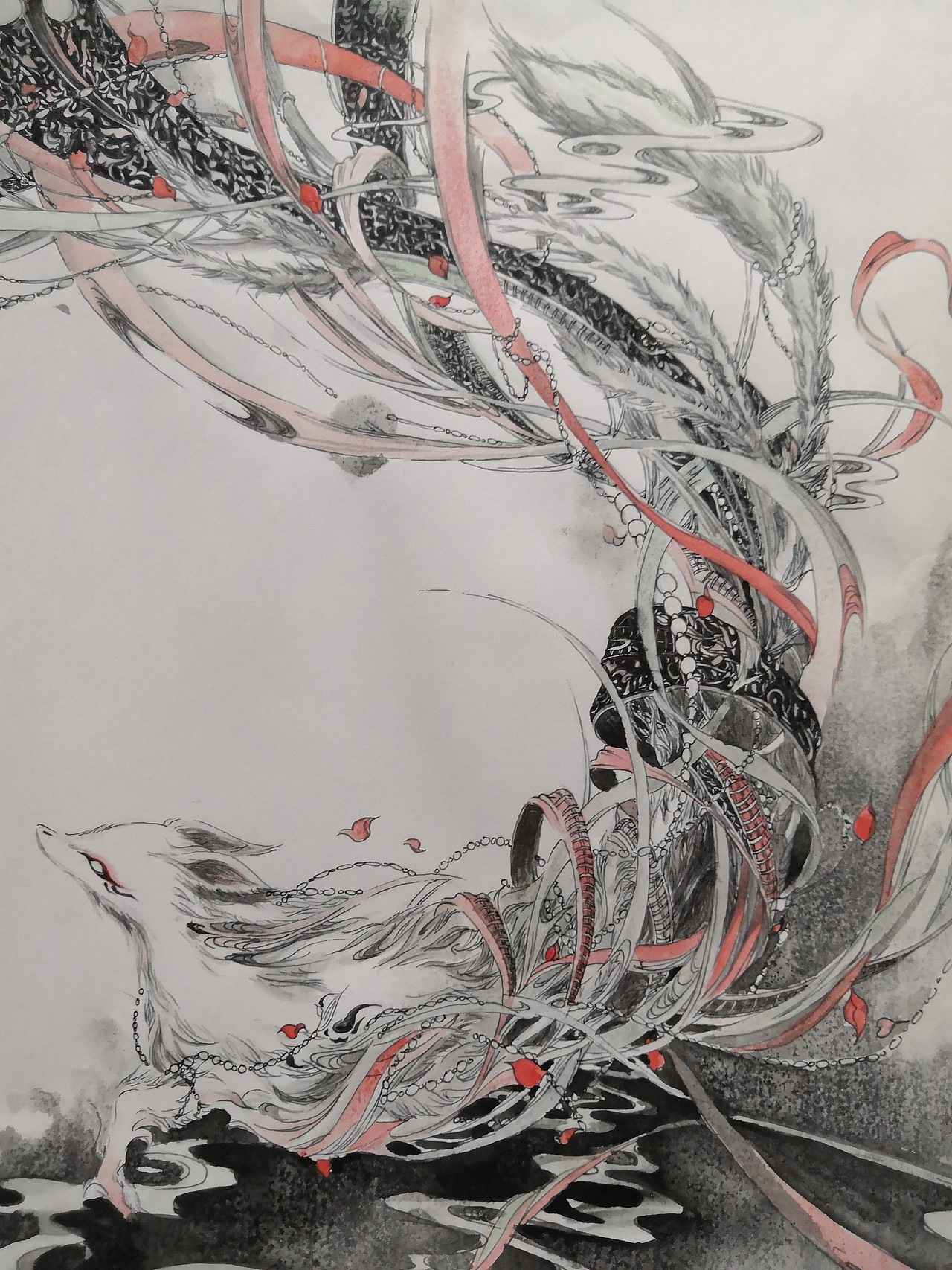 《洛煌笈》 狐 临摹